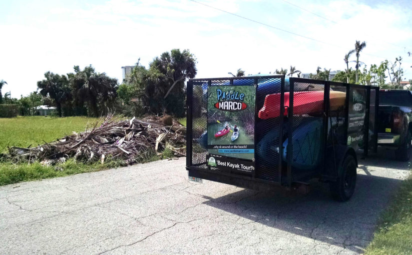 Debris Piles Finally being Cleaned up on Marco Island